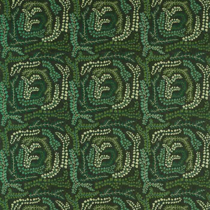 Fayola Fig Leaf/Clover/Succulent Fabric by Harlequin