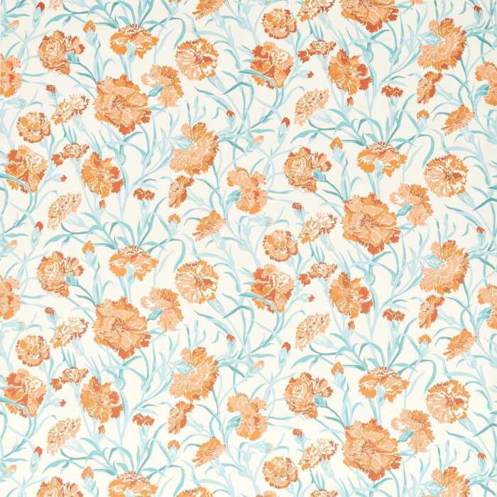 Fleur De Joie Paprika/Aqua Fabric by Harlequin