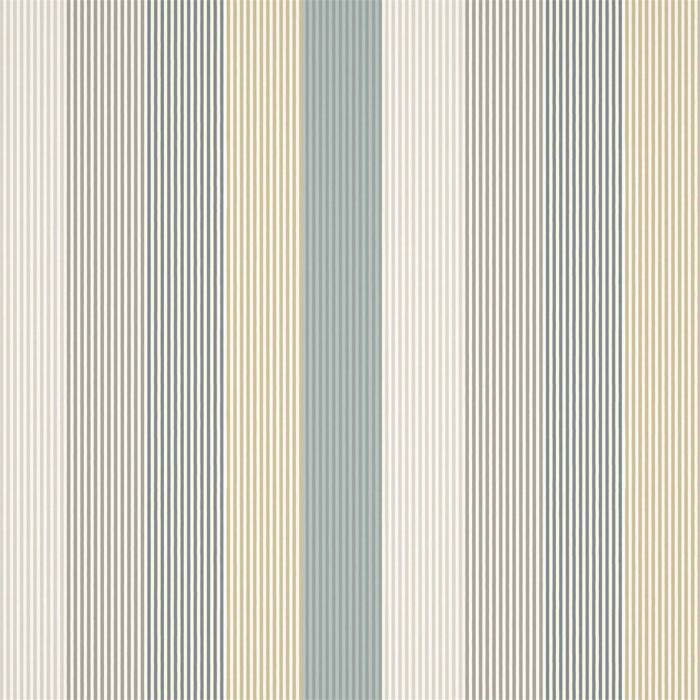 Funfair Stripe Calico/Cloud/Pebble/Duckegg Fabric by Harlequin