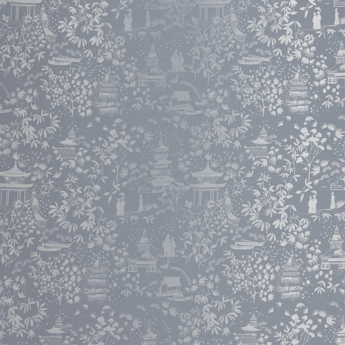 Made To Measure Roman Blinds Chinoiserie Delft Flat Image