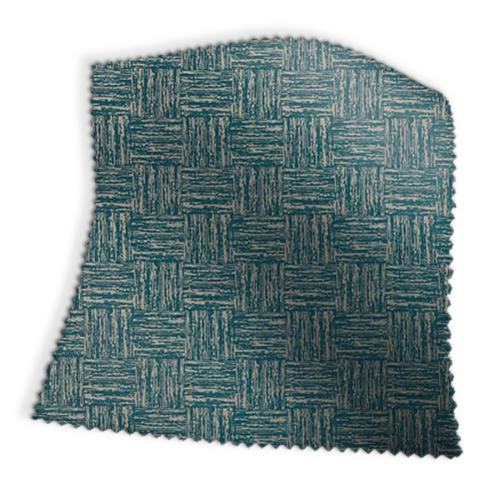 Made To Measure Roman Blinds Cubic Peacock Swatch