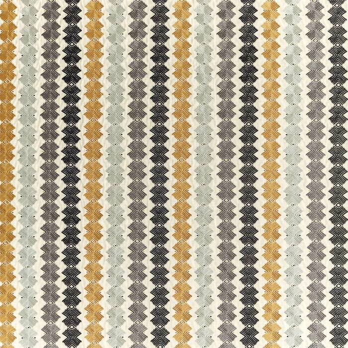 Kalimba Honey/Topaz/Slate Fabric by Harlequin