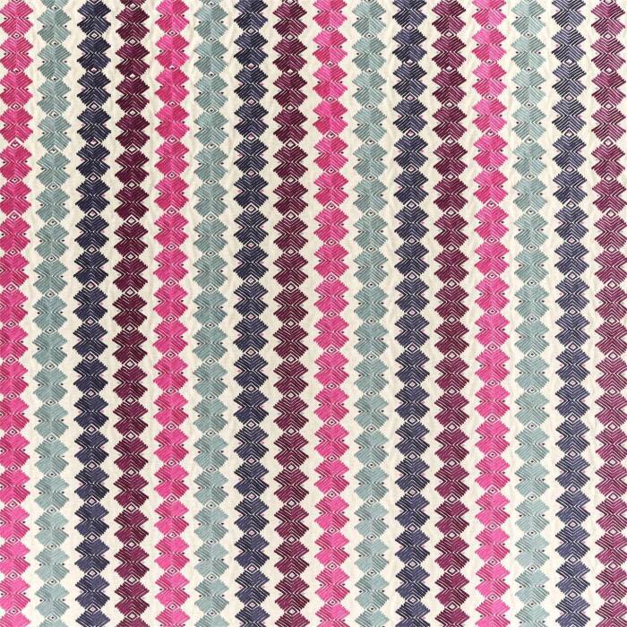 Kalimba Seaglass/Cerise/Indigo Fabric by Harlequin