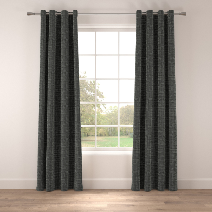 Made to measure curtains Boston Charcoal.