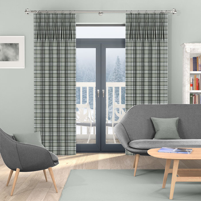 Curtains in Leith Charcoal