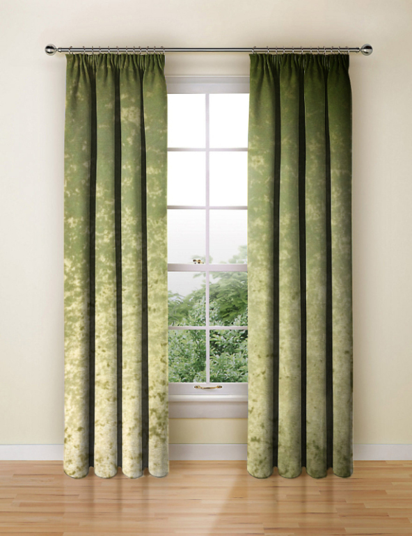 Made To Measure Curtains Palladium Crushed Velvet Chartreuse 1