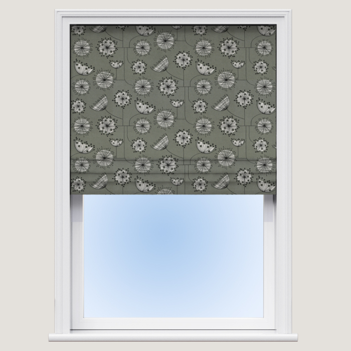 Dandelion Mobile French Grey Roman Blind