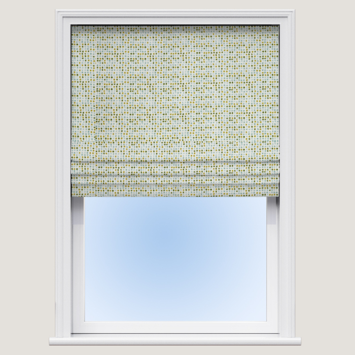 Made To Measure Roman Blind Dot Dot Kiwi Fabric Sample