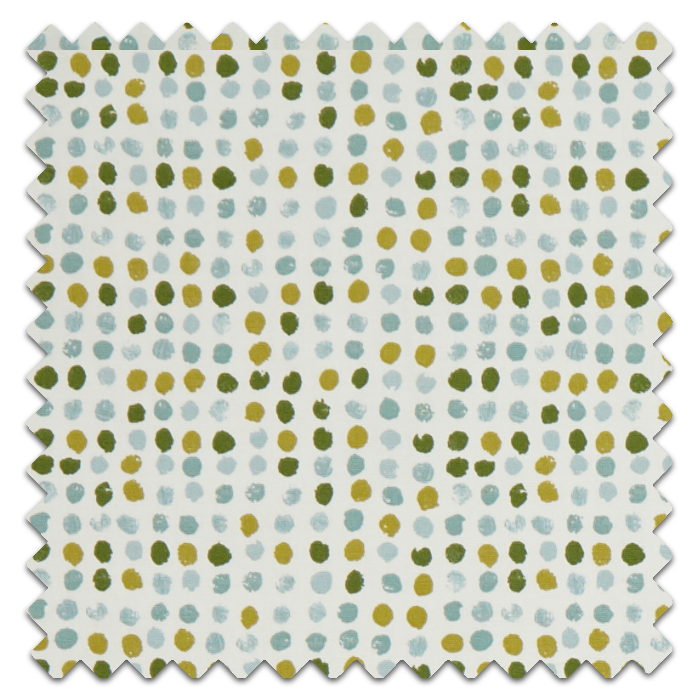 Roman Blind Dot Dot Kiwi Fabric Sample