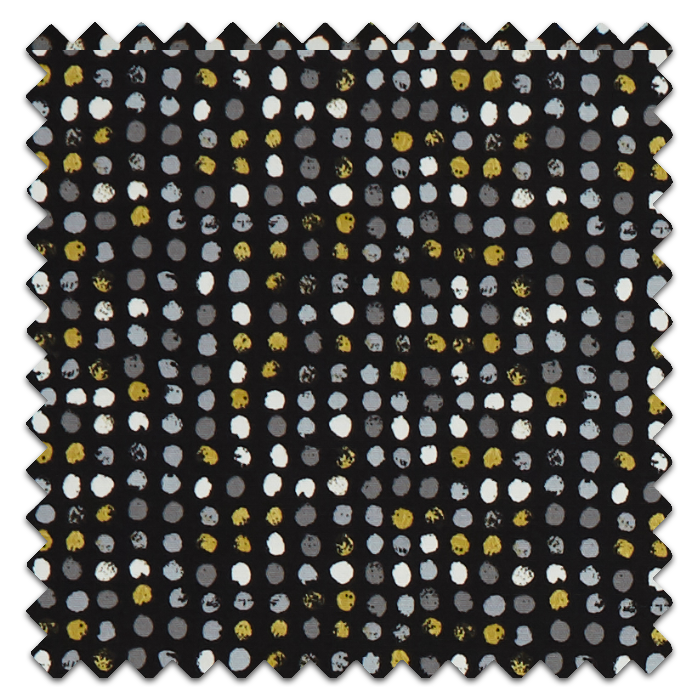 Roman Blind Dot Dot Noir Fabric Sample