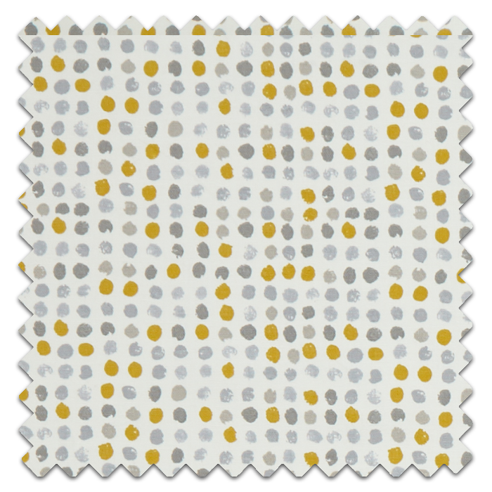 Roman Blind Dot Dot Ochre fabric Sample