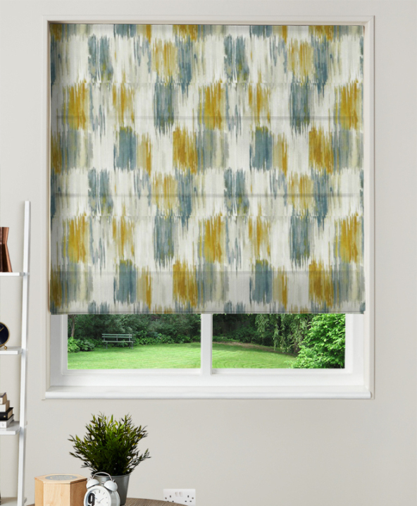 Made To Measure Roman Blind Long Beach Mimosa