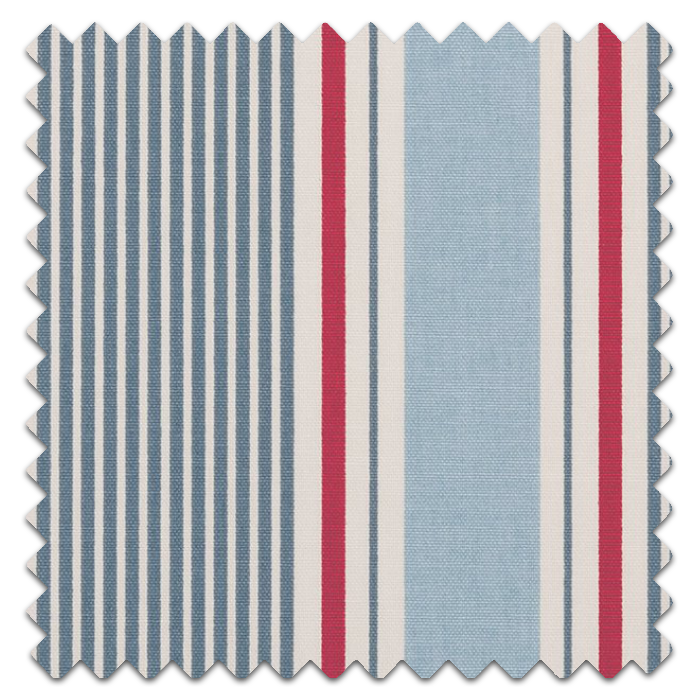 Roman Blind Sail Stripe Marine Fabric Sample