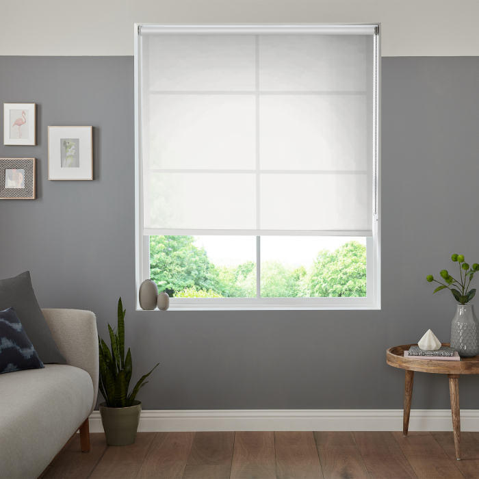 Malton White Eve Electric Roller Blind