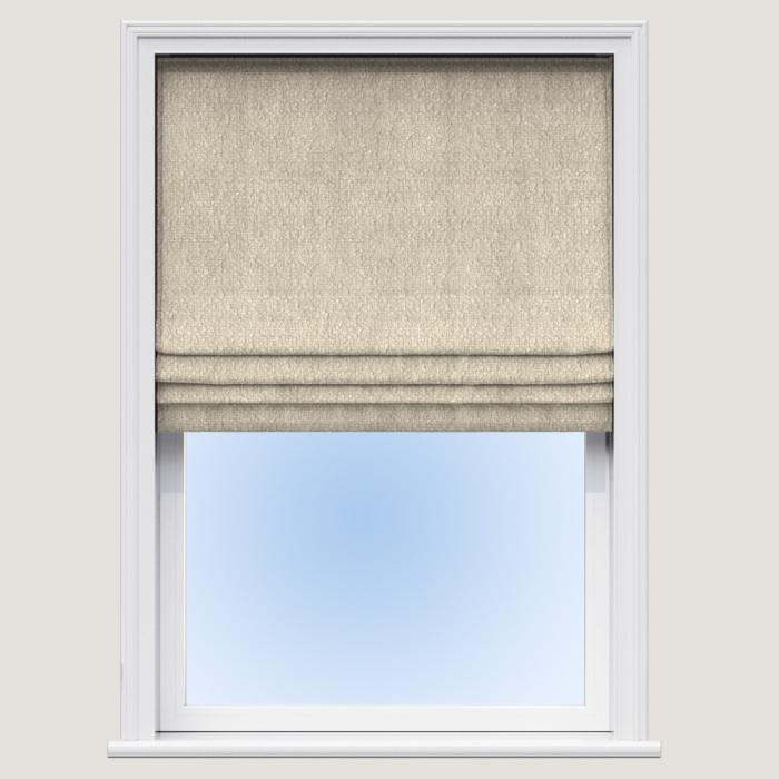 Made To Measure Roman Blind Boucle Ivory