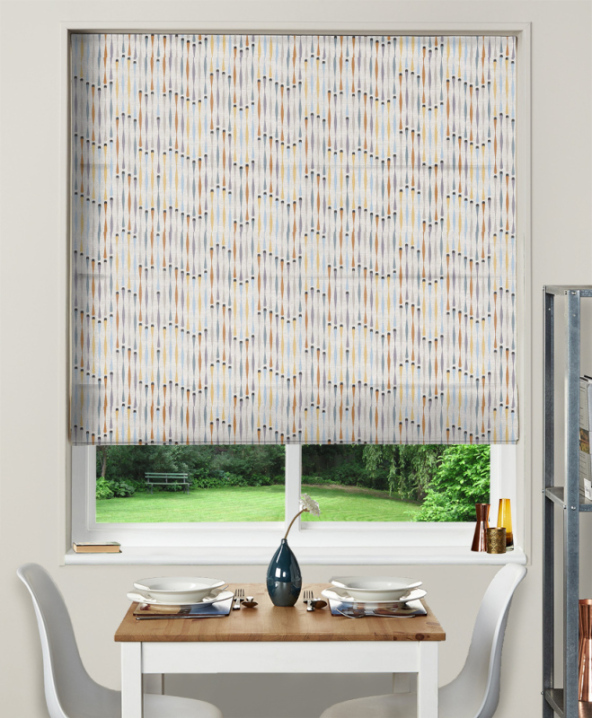 Made To Measure Roman Blind Cassandra Teal 1