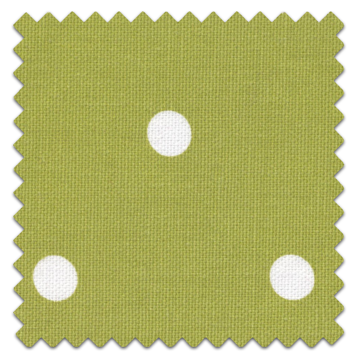 Roman Blind Dotty Lime Fabric Sample