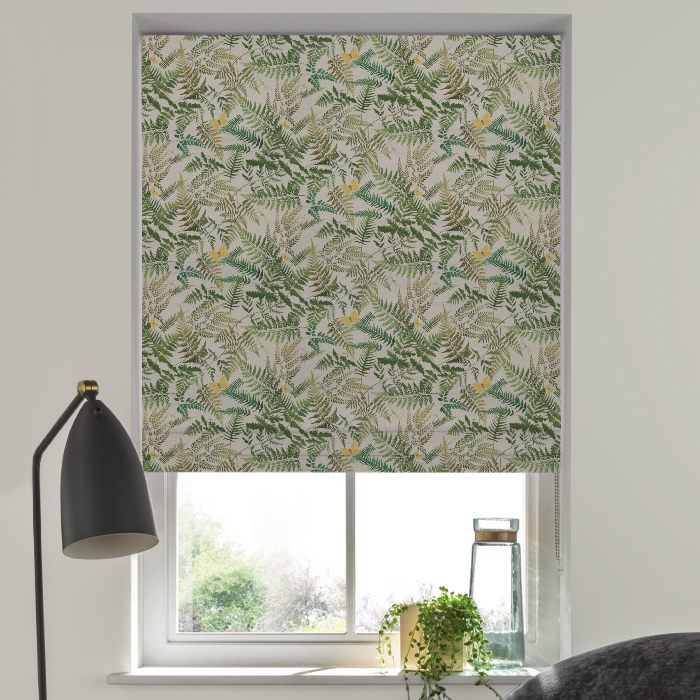 Roman Blind in Fern Glade Linen