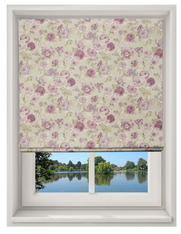 Made to Measure Roman Blind Genevieve Mulberry
