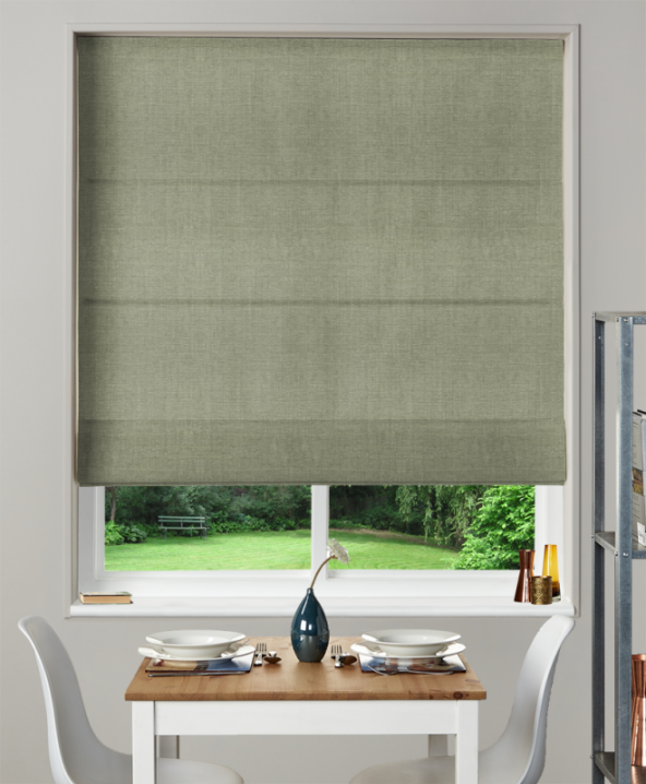 Made To Measure Roman Blind Henley Olive 1