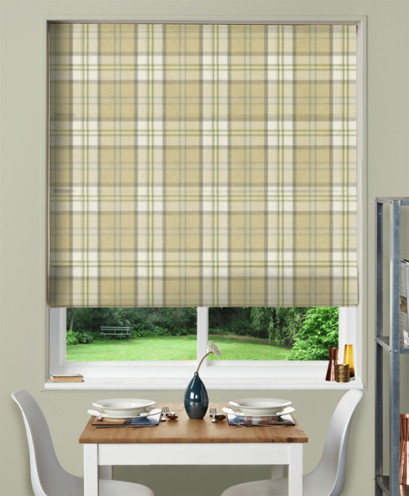 Made to Measure Roman Blind Leith Mustard