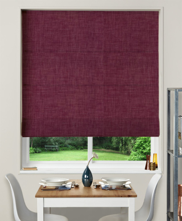 Made To Measure Roman Blind Linoso Raspberry A