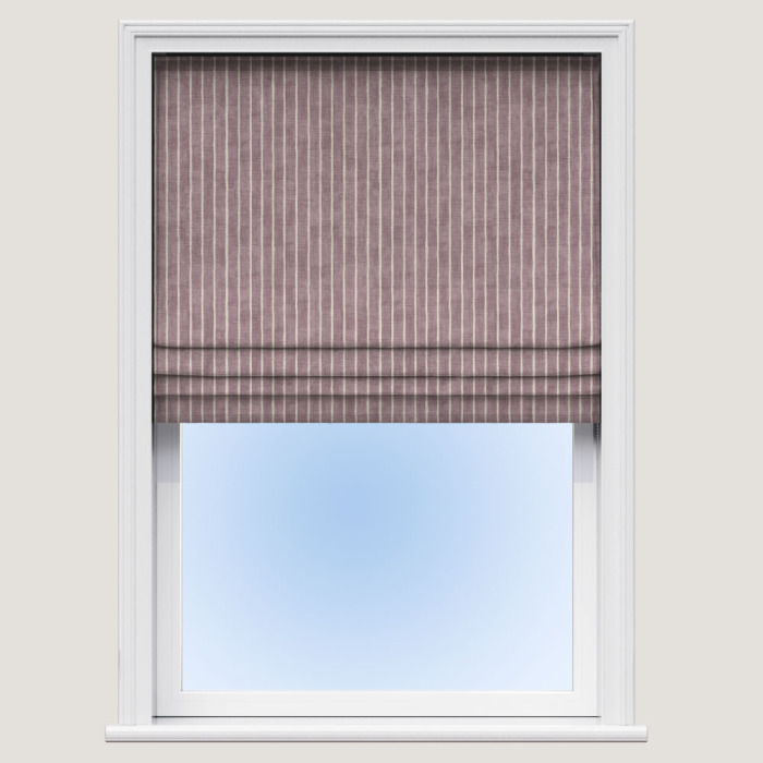 Pencil Stripe Acanthus Roman Blind