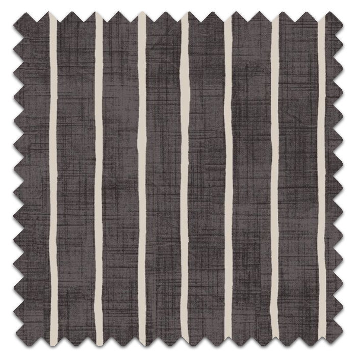 Roman Blind Pencil Stripe Ebony Fabric Sample