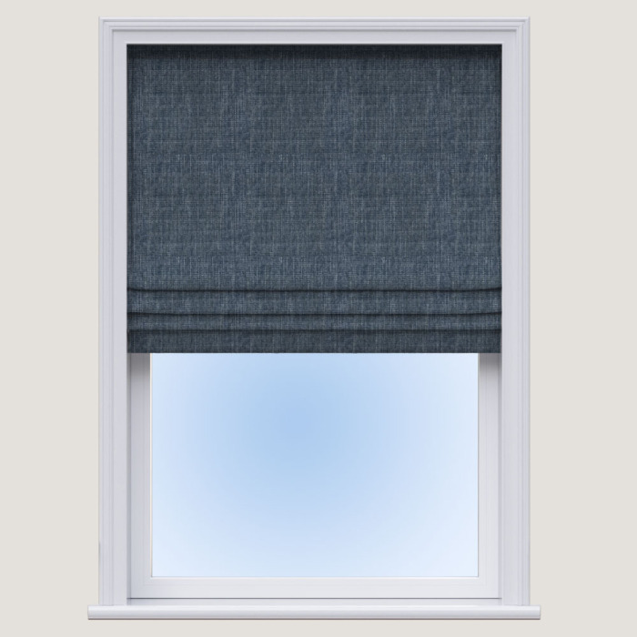 Made To Measure Roman Blind Shimmering Thread Aegean