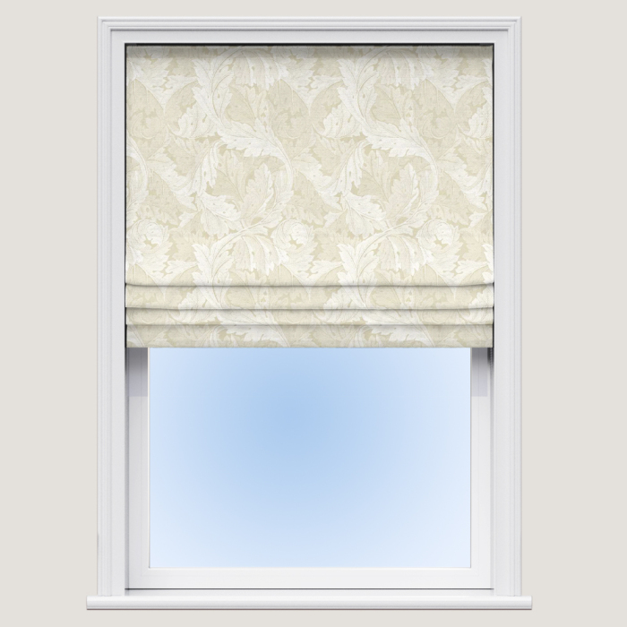 Roman Blind in Acanthus Jacquard Linen