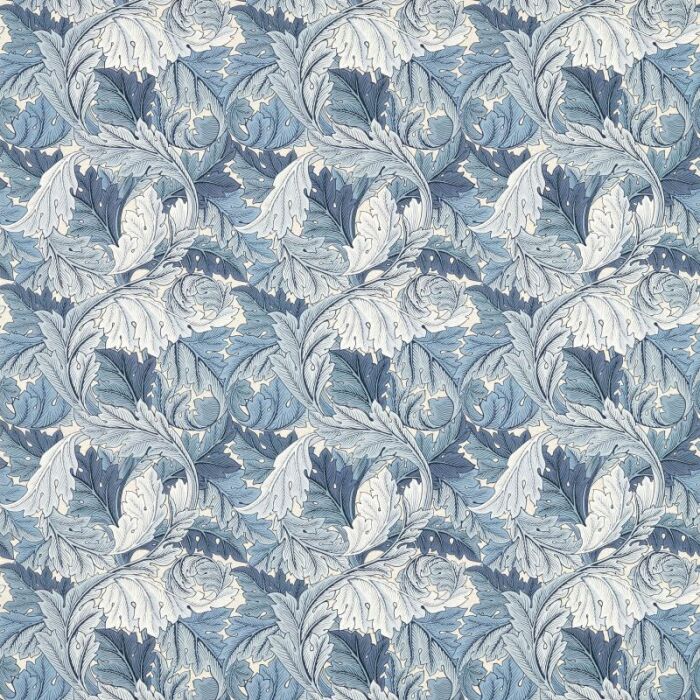 Acanthus Outdoor Indigo Fabric by Morris & Co