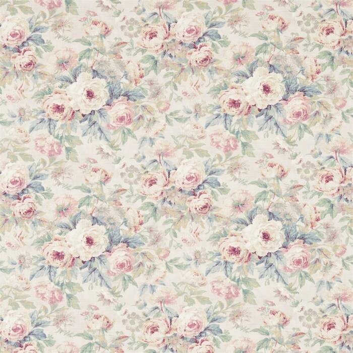 Amelia Rose Wedgwood/Rose Fabric by Sanderson