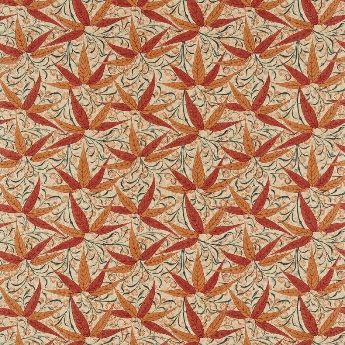 Bamboo Russet/Siena Fabric by Morris & Co