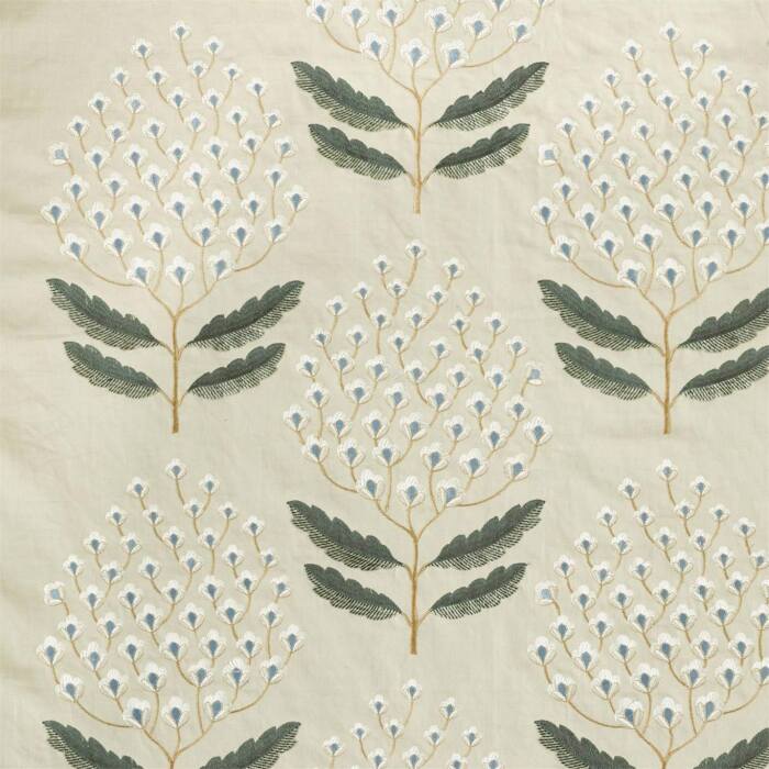 Bellis Silver Fern Fabric by Sanderson