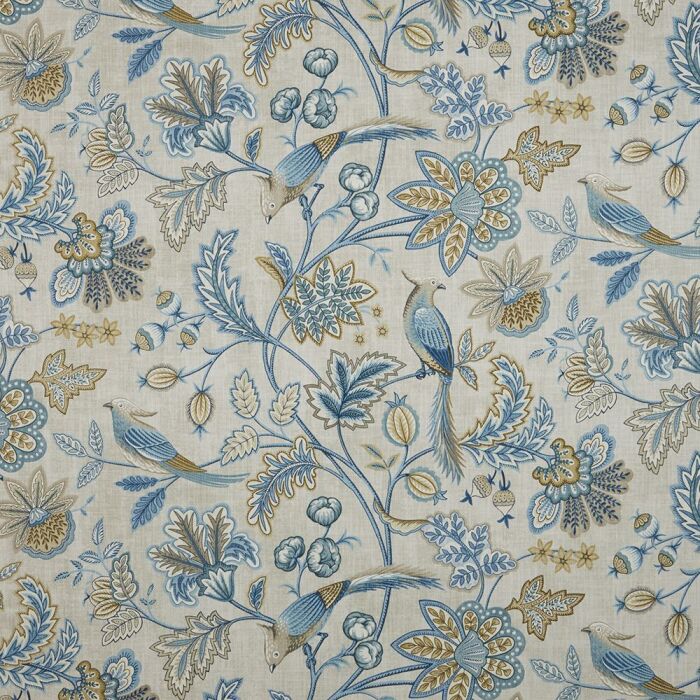 Chanterelle Sapphire Fabric by iLiv