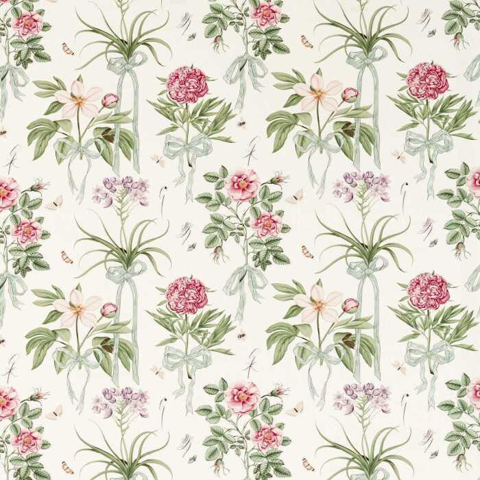 Cupids Beau Parchment/Madder Fabric by Sanderson