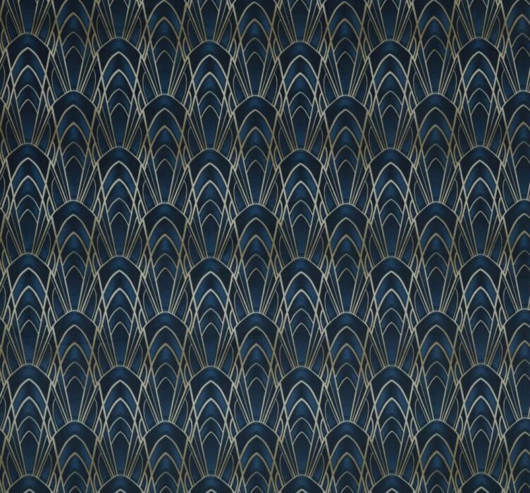 Delaunay Sapphire Fabric by Ashley Wilde