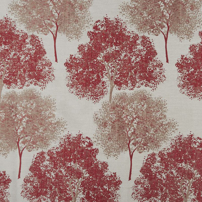 Elation Cherry Red Fabric by Bill Beaumont