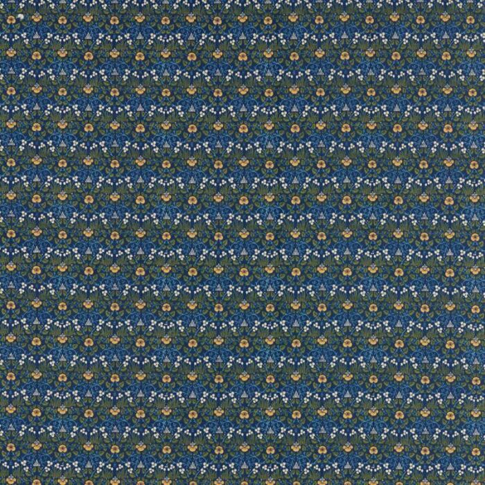 Eye Bright Indigo Fabric by Morris & Co