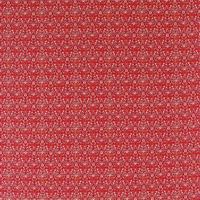 Eye Bright Red Fabric by Morris & Co