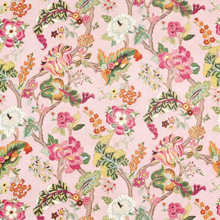 Fusang Tree Peach Blossom Fabric by Sanderson