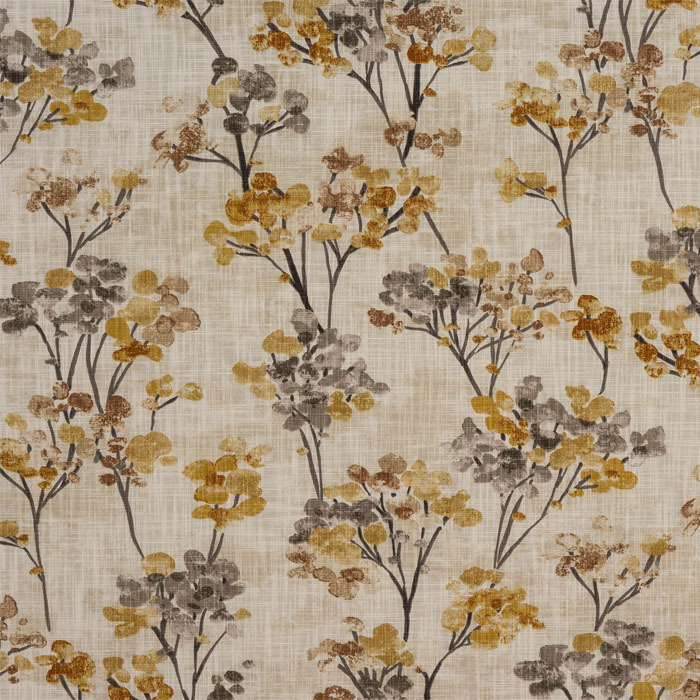 Hana Ochre Fabric by Porter And Stone