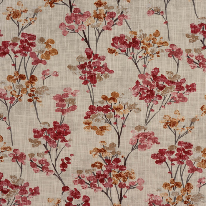 Hana Rosso Fabric by Porter And Stone