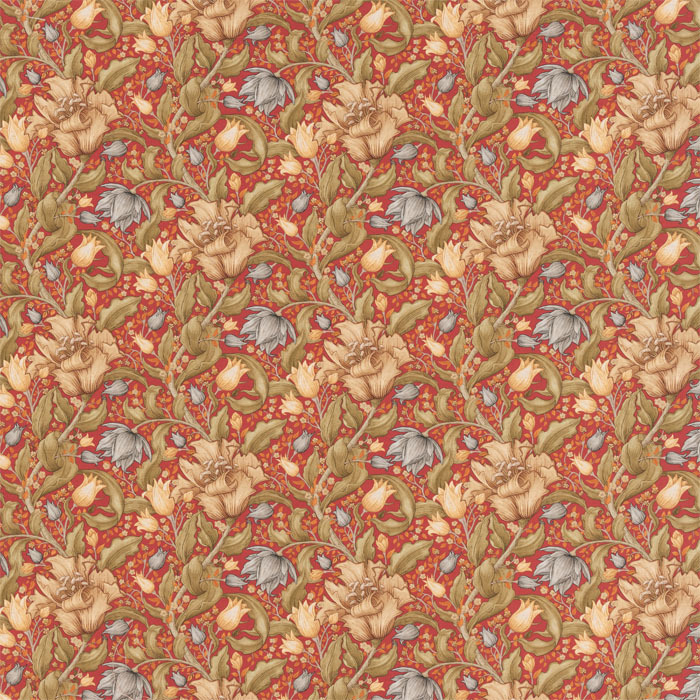 Helmshore Rosso Fabric by Porter And Stone