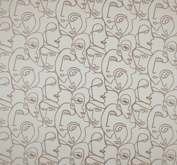 Henri Latte Fabric by Ashley Wilde