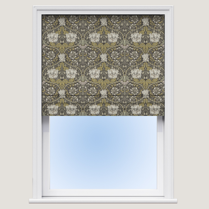 Honeysuckle Mocha Roman Blind