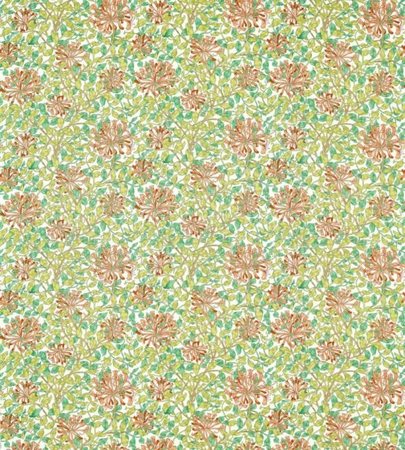 Honeysuckle Summer Fabric by Morris & Co