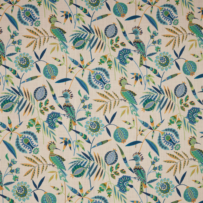 Hoopoe Neptune Fabric by iLiv