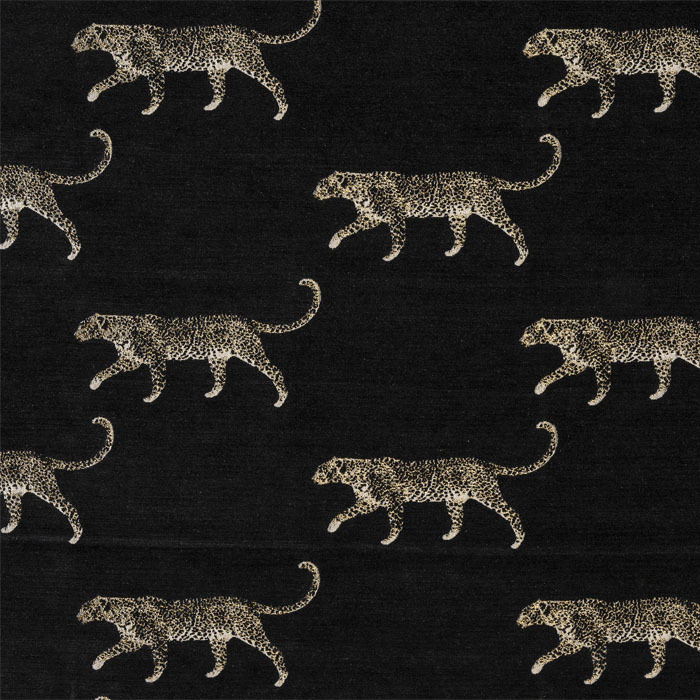 Leopard Noir Fabric by Porter And Stone