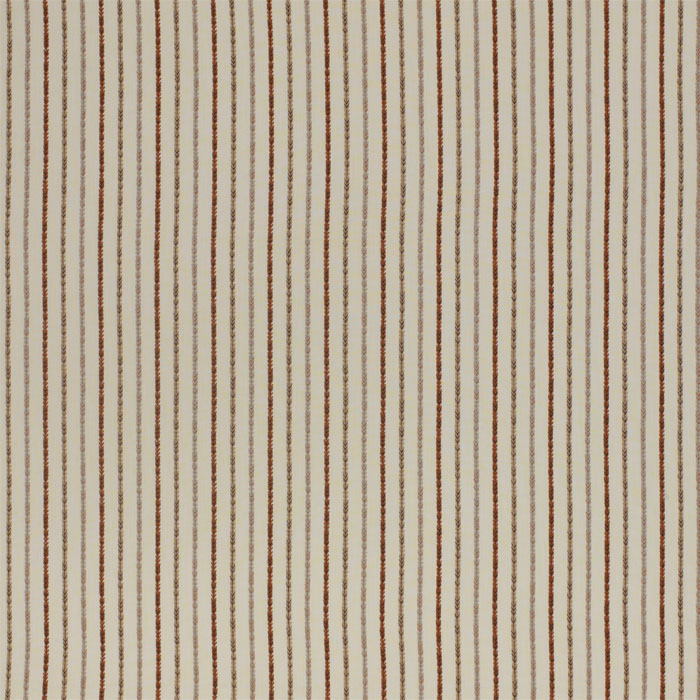 Maya Stripe Burnt Orange Fabric by Porter And Stone